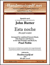 Esta noche Concert Band sheet music cover